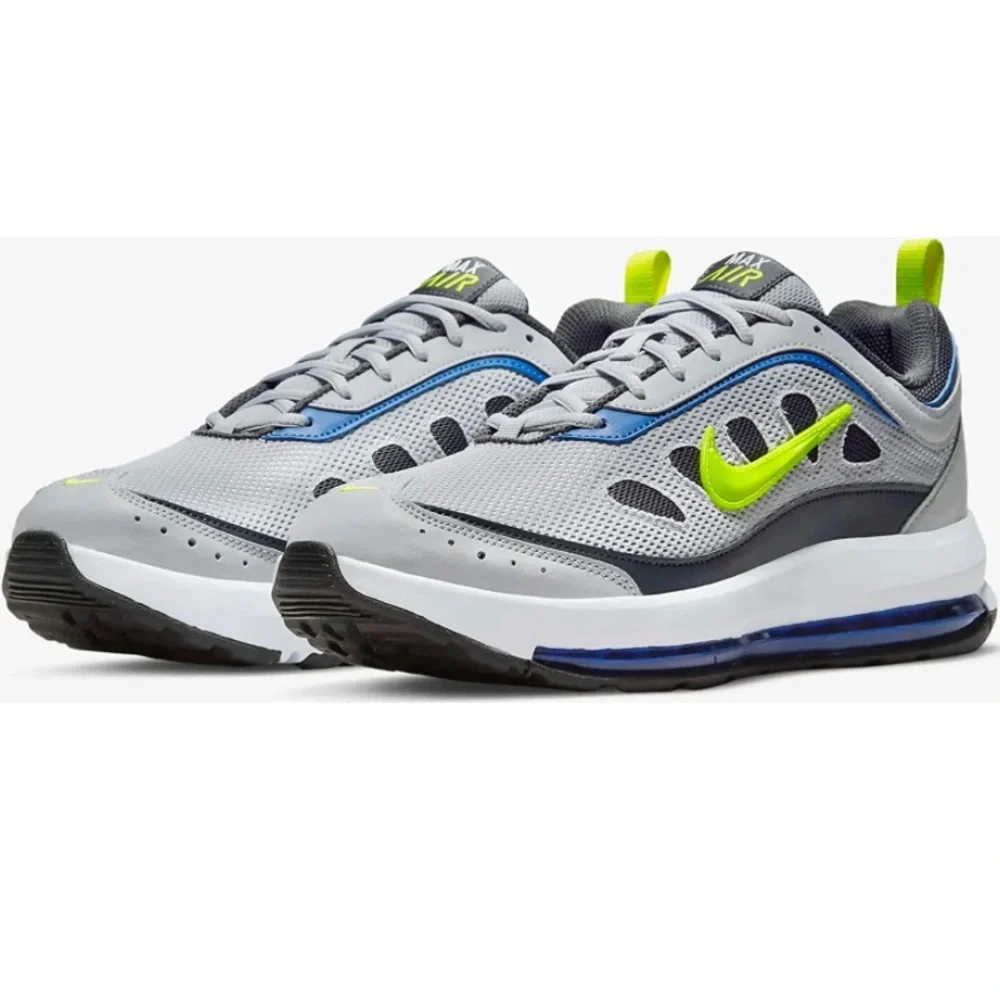 NEW IN BOX Nike "Air Max AP (CU4826-009) Wolf Grey/Lemon Venom, Size: 9.5 - Picture 2 of 8